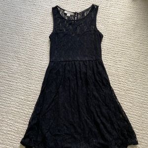 Adam Levine black lace dress
